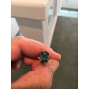 EXQUISITE‎ 4.15ct Australian Emerald Cut Green Sapphire Stone